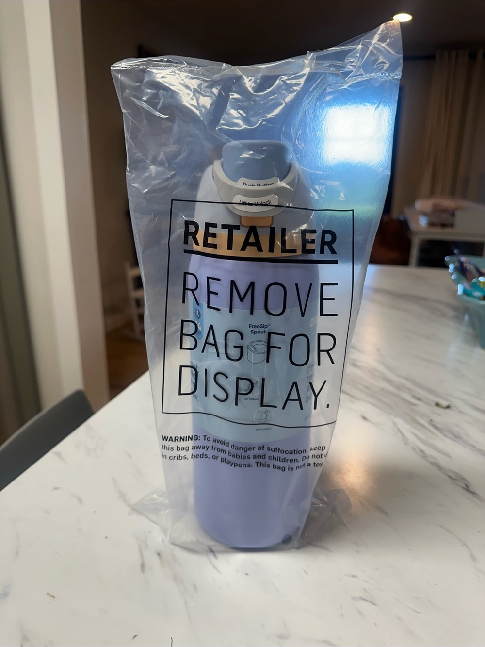 Owala Lavender Insulated Water Bottle with Built-In Straw - Picture 2 of 3